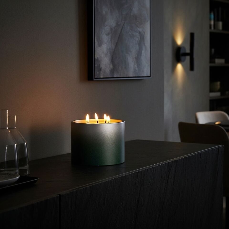 Dravan El Yapımı Beton Mum Seti