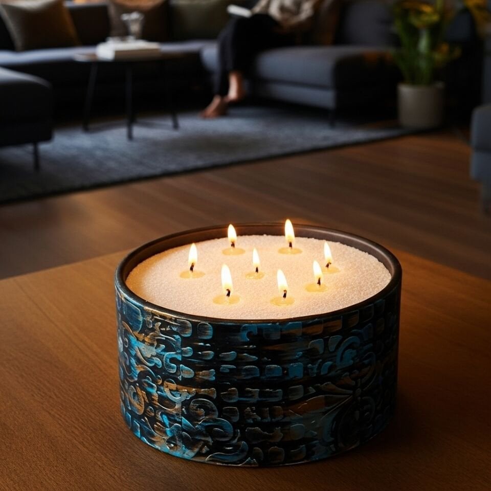 Astre El Yapımı Beton Mum Seti