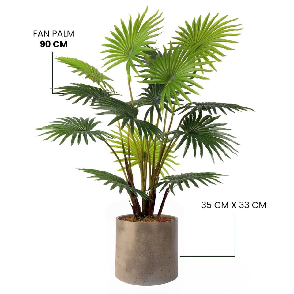 YAPAY FAN PALM  + MONARCHE LARGE SERİSİ