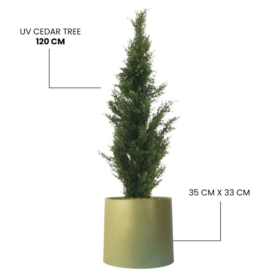 YAPAY UV CEDAR TREE + MONARCHE LARGE SERİSİ