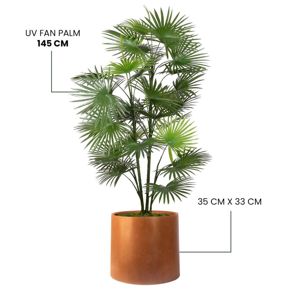 YAPAY UV FAN PALM + MONARCHE LARGE SERİSİ